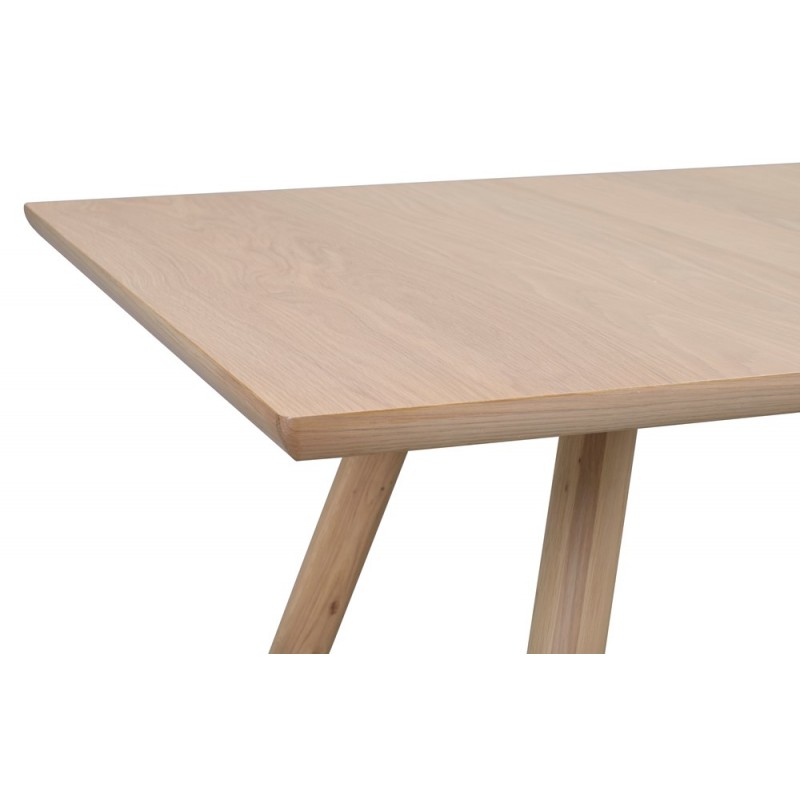 RO Lansin Extending Dining Table White Pigmented